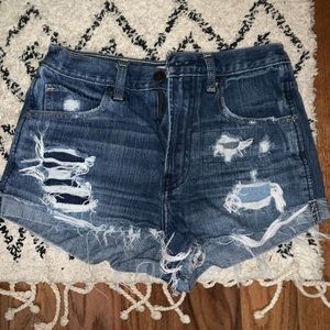abercrombie women’s high waisted shorts